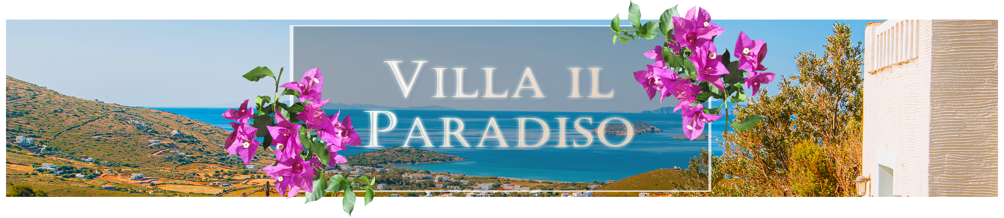 villa il paradiso Andros villa to rent